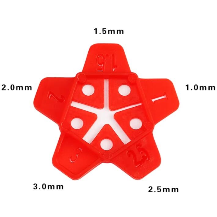 Multidimensional Star Spacers Porcelain Flooring Wall Tiles Apartment Use Slit Locator Clips Leveling System Star Joint Spacers Mould